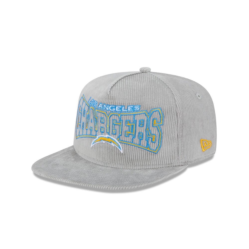 New Era Los Angeles Chargers Gray Cord Golfer Hat - One Size